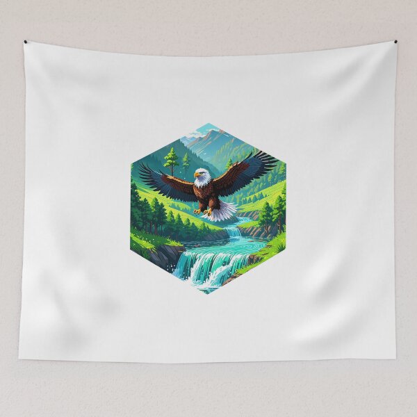 Item preview, Eagle in Clean Valley designed and sold by AbsoluteA.