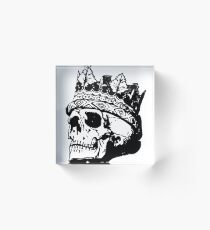 Crown Skull Acrylic Block