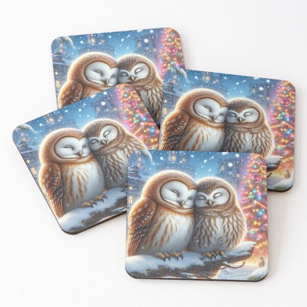 Item preview, Christmas Owls in Love designed and sold by MarinaFila.