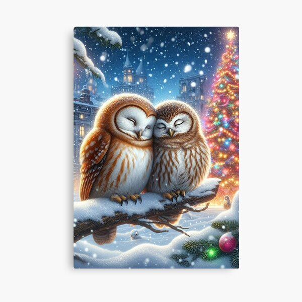 Item preview, Christmas Owls in Love designed and sold by MarinaFila.