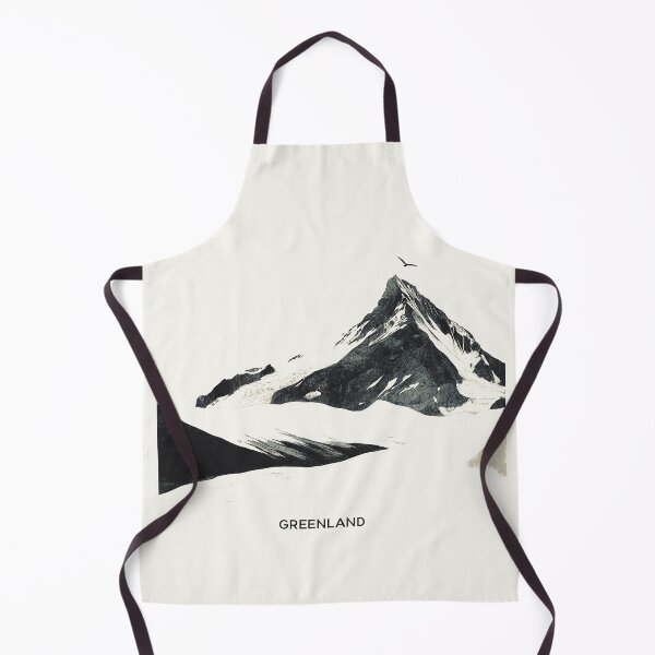 Item preview, Greenland Mountain Minimalist Illustration designed and sold by Retro Travel Design.