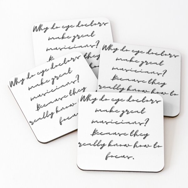 Item preview, Eye Doctor Funny Joke Jokes Ophthalmology Doctor's Handwriting designed and sold by RANDOMNESS.