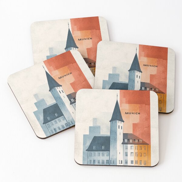 Item preview, Munich Modern Architecture Art Print designed and sold by Retro Travel Design.