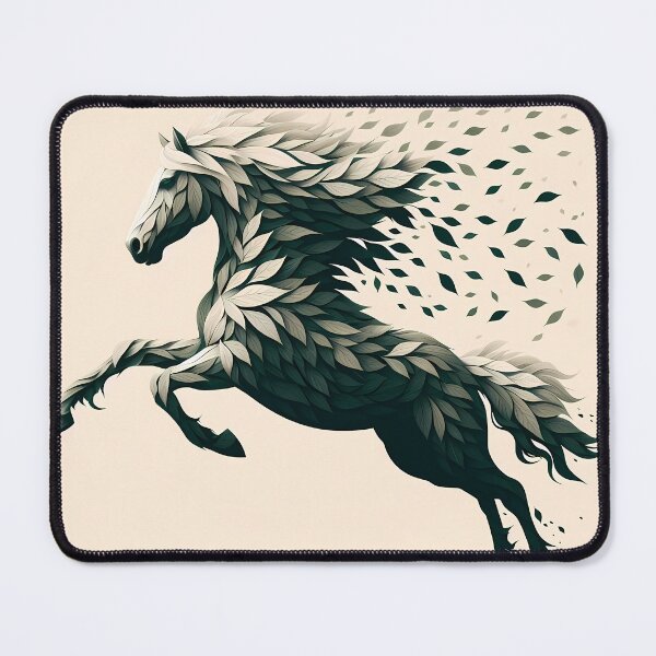 Item preview, Horse Made of Leaves, Ai Generated Art designed and sold by ACC .