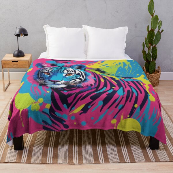 Item preview, Vibrant Neon Tiger Pop Art Design designed and sold by FieldHouseTees.