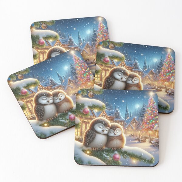 Item preview, Christmas Owls in Love designed and sold by MarinaFila.