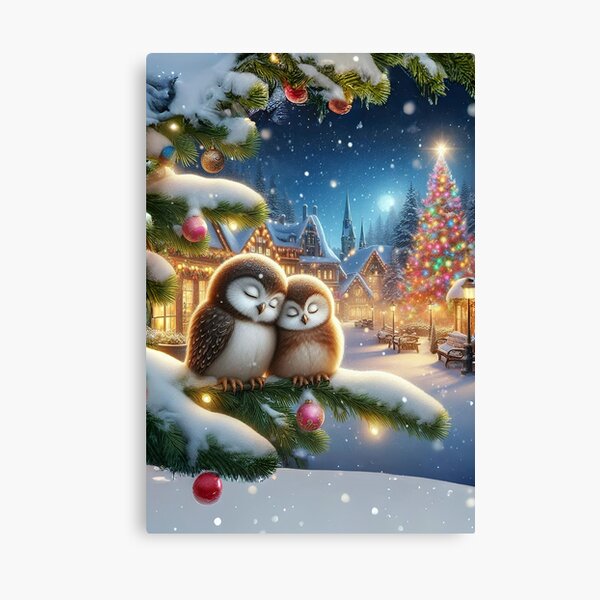 Item preview, Christmas Owls in Love designed and sold by MarinaFila.