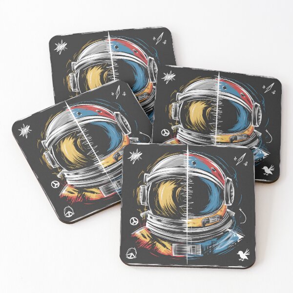 Item preview, Abstract Astronaut Helmet Art designed and sold by ArtsyWishesShop.