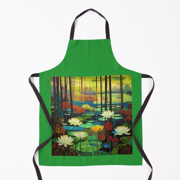 Item preview, Water lilies in a mysterious forest. designed and sold by Natalia-Vlad.
