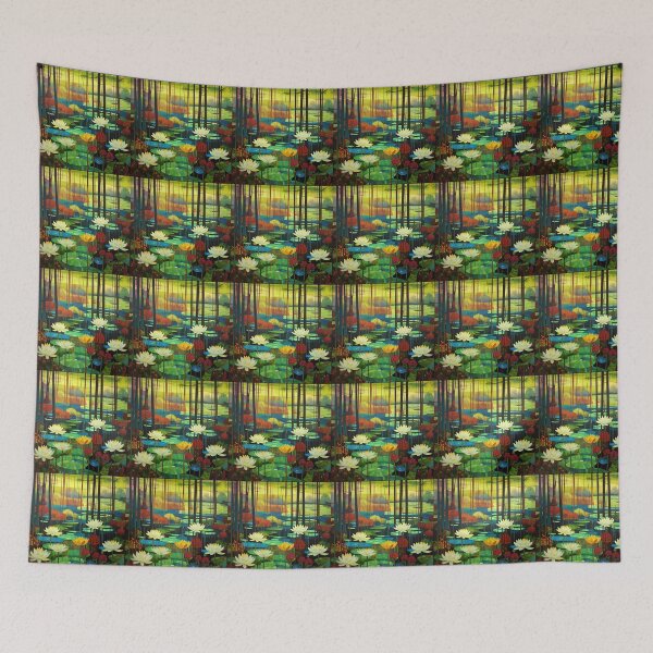 Item preview, Water lilies in a mysterious forest. designed and sold by Natalia-Vlad.