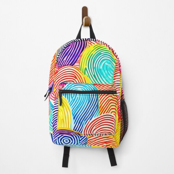 Item preview, Fingerprint Symphony in Vibrant Hues designed and sold by Health And Fitness Posts e-Store.