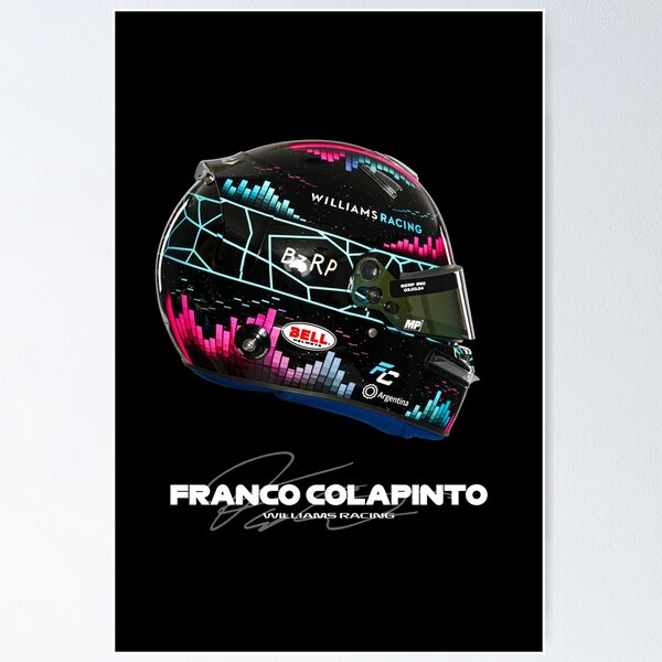 Item preview, Franco Colapinto (F1 2024 Helmet) designed and sold by The Armorsmith.