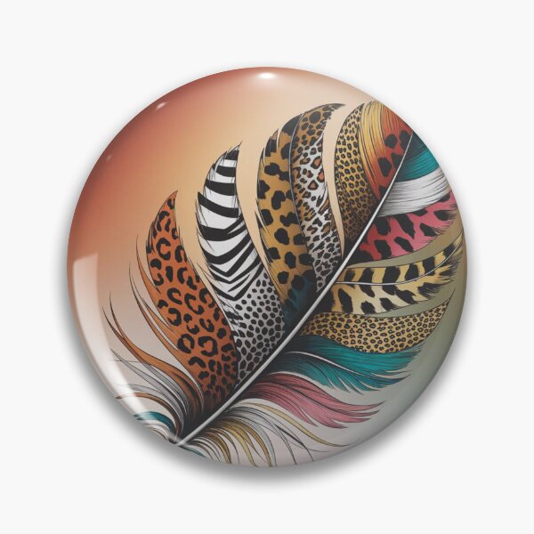 Item preview, Animal Print Feather Art - Boho Chic Feather Design designed and sold by FieldHouseTees.