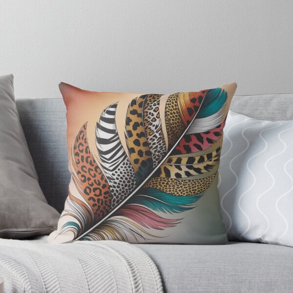 Item preview, Animal Print Feather Art - Boho Chic Feather Design designed and sold by FieldHouseTees.