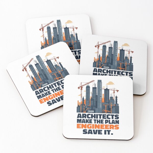 Item preview, Architects make the plan, Engineers save it designed and sold by HandicraftArt.