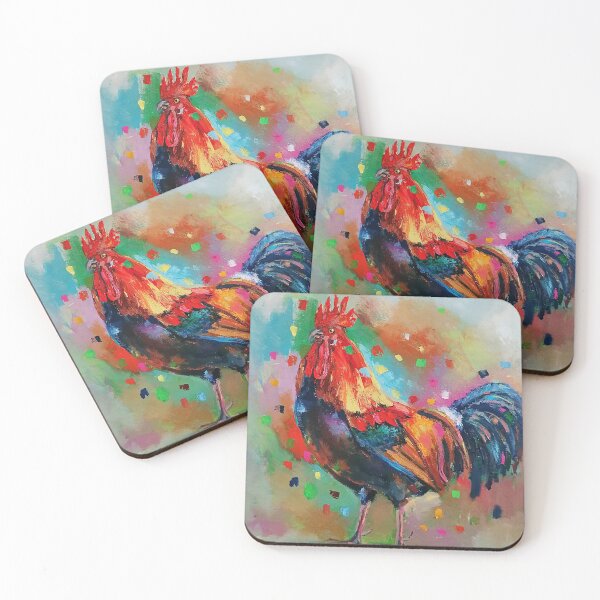 Item preview, Colorful rooster designed and sold by EmiliArte.