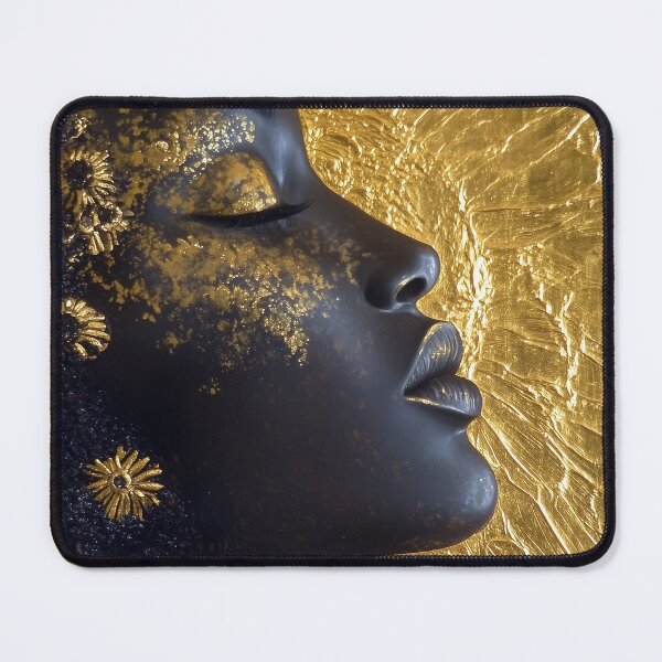 Item preview, Divine Oshun Essence - Mystical Gold Mixed Media Artwork designed and sold by All Souls Dream.