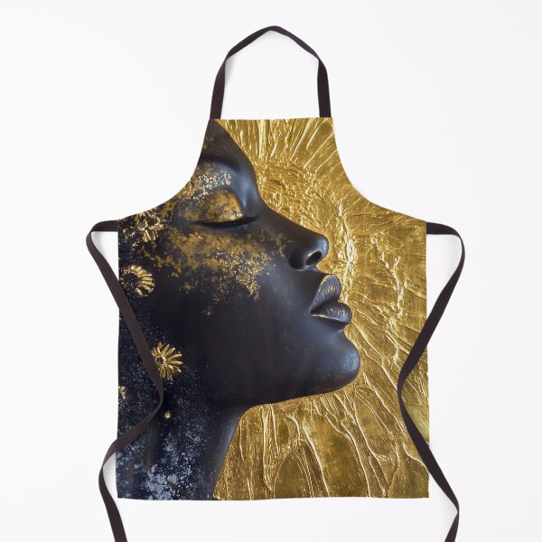 Item preview, Divine Oshun Essence - Mystical Gold Mixed Media Artwork designed and sold by All Souls Dream.