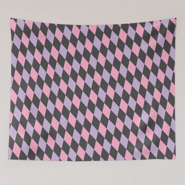 Item preview, Checkered Diamond Grid Racing Flag Court Jester Pattern designed and sold by EvergreenMotifs.