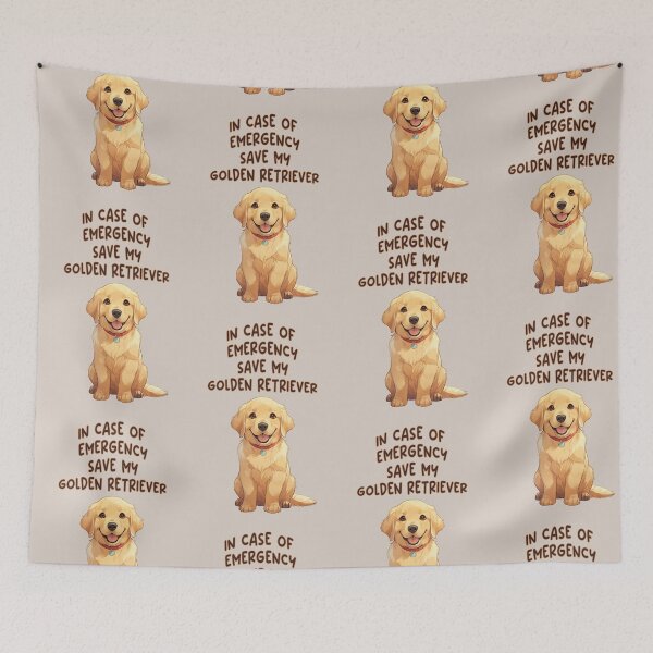 Item preview, In Case of Emergency, Save My Golden Retriever designed and sold by La Loca.