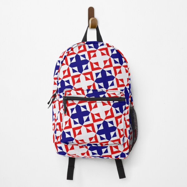 Item preview, Patriotic Square Plus Symbol Checker Grid Mathematic Geometry designed and sold by EvergreenMotifs.
