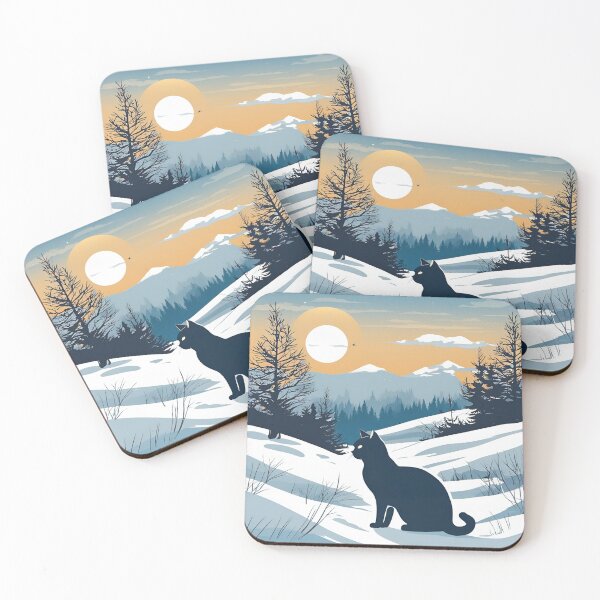 Item preview, cat in winter  designed and sold by REDCATWWW.