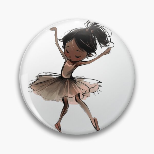 Item preview, Cute Little Ballerina Sublimation Art Sticker designed and sold by dex1one.