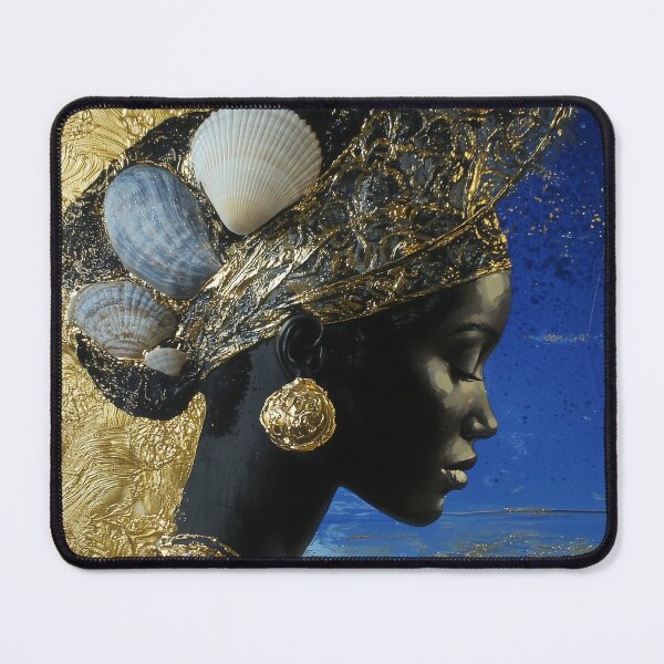 Item preview, Copy of Divine Oshun Essence - Mystical Gold Mixed Media Artwork designed and sold by All Souls Dream.