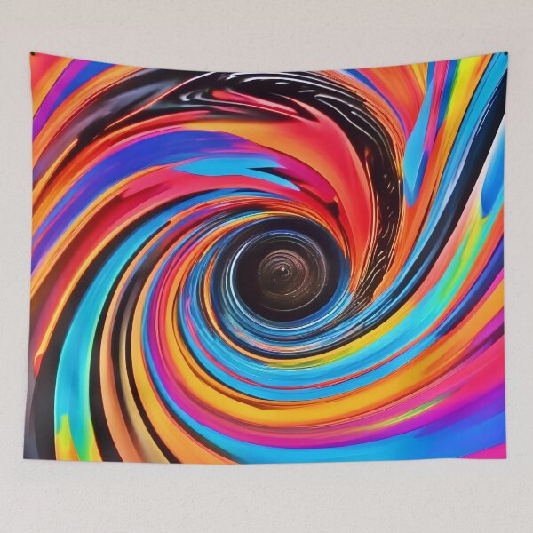 Item preview, Swirling Vortex of Color Art  designed and sold by Health And Fitness Posts e-Store.