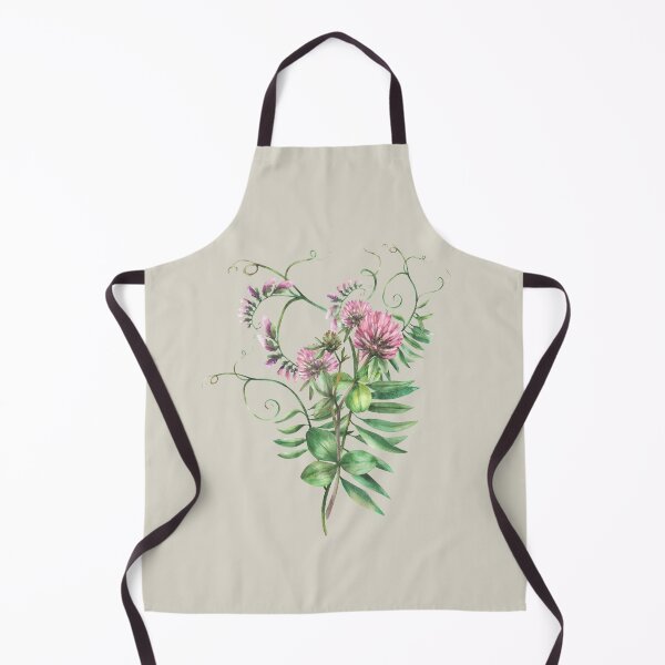 Item preview, Clover flowers twig with Mouse pea meadow wild plant. Watercolor Wildflowers Hand drawn illustration designed and sold by BartolArt.