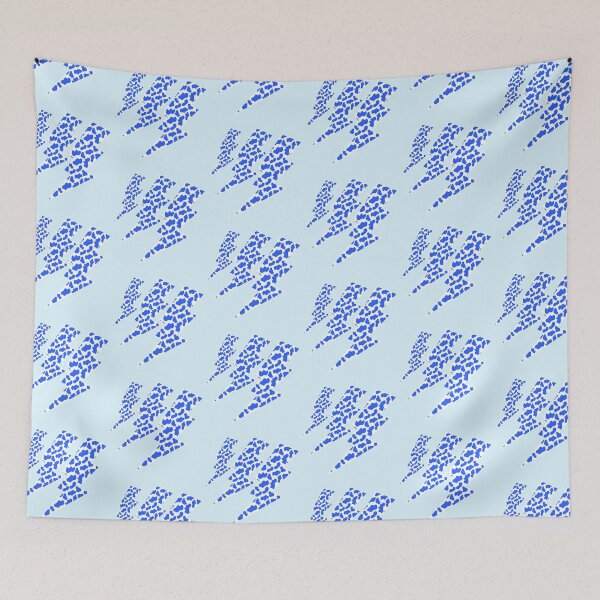 Item preview, Blue Pop Cow Print  designed and sold by atroffire.