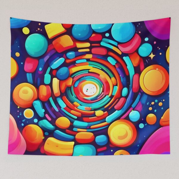 Item preview, Psychedelic Vortex of Color designed and sold by Health And Fitness Posts e-Store.