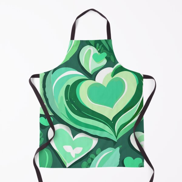 Item preview, Green hearts wallpaper designed and sold by eMShoper.