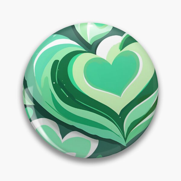 Item preview, Green hearts wallpaper designed and sold by eMShoper.