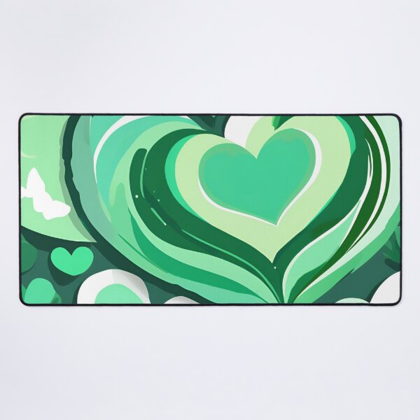 Item preview, Green hearts wallpaper designed and sold by eMShoper.