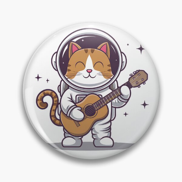 Item preview, Space Cat Astronaut Playing Guitar designed and sold by Very Good Tees.