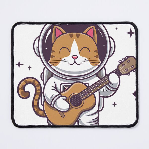 Item preview, Space Cat Astronaut Playing Guitar designed and sold by Very Good Tees.