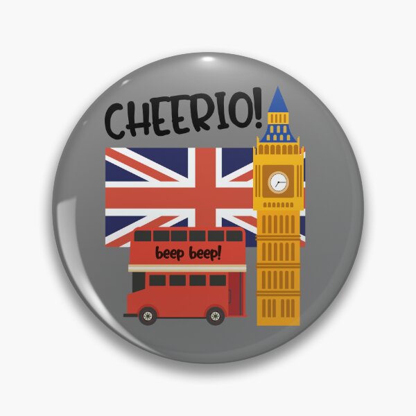 Item preview, Cheerio Beep Beep United Kingdom London England Flag designed and sold by kiwi91.