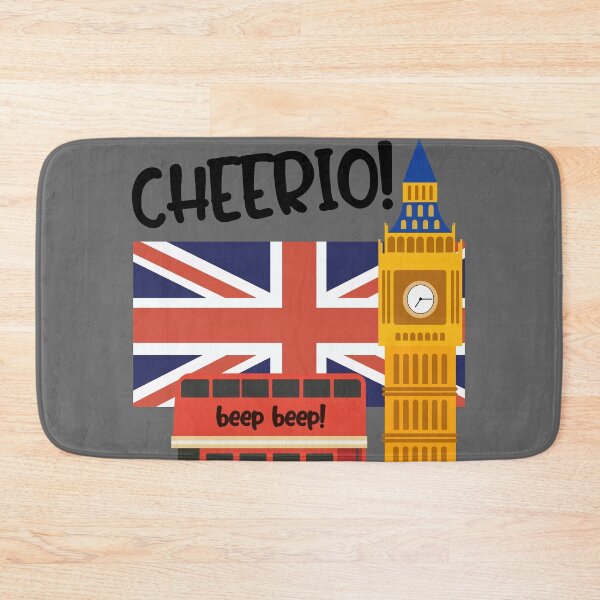 Item preview, Cheerio Beep Beep United Kingdom London England Flag designed and sold by kiwi91.