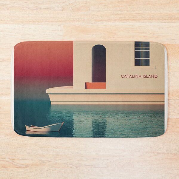 Item preview, Catalina Island Coastal Sunset Art Print designed and sold by Retro Travel Design.