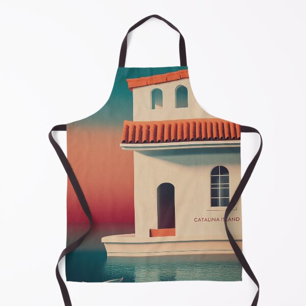 Item preview, Catalina Island Coastal Sunset Art Print designed and sold by Retro Travel Design.