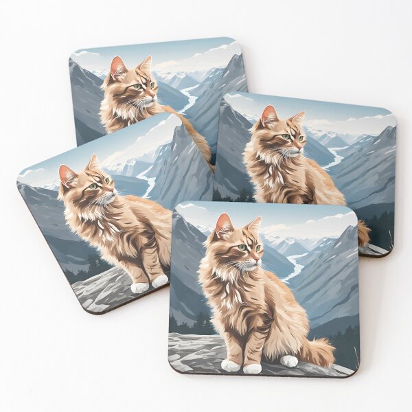 Item preview, cat in mountains designed and sold by REDCATWWW.