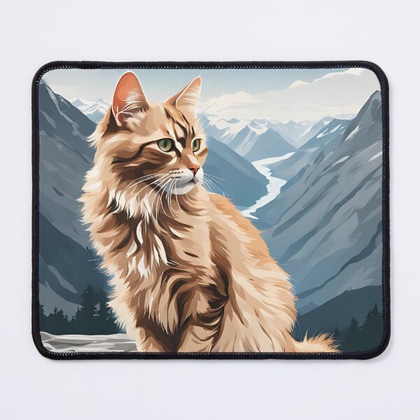 Item preview, cat in mountains designed and sold by REDCATWWW.