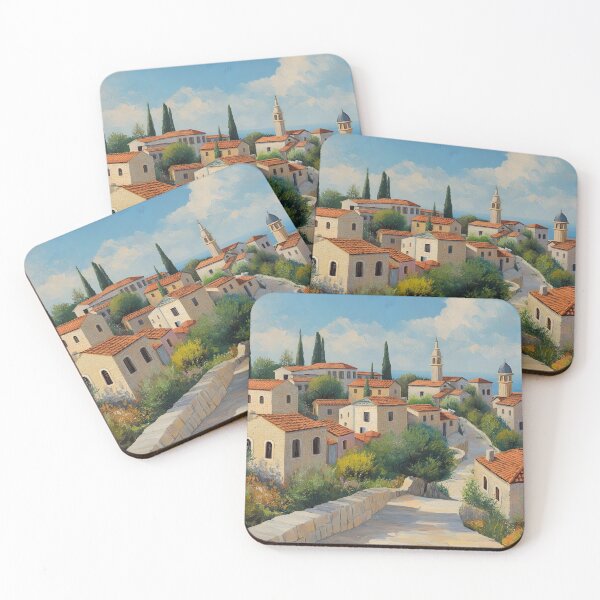 Item preview, Serene Israeli Village Landscape designed and sold by nshaltiel.