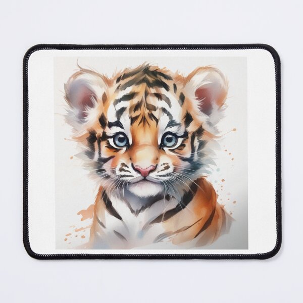 Item preview, Adorable watercolour baby tiger designed and sold by CreatedbyKandJ.