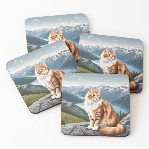 Item preview, Copy of cat in mountains designed and sold by REDCATWWW.