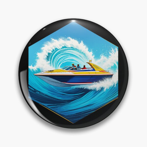 Item preview, Speedboat Waves designed and sold by AbsoluteA.
