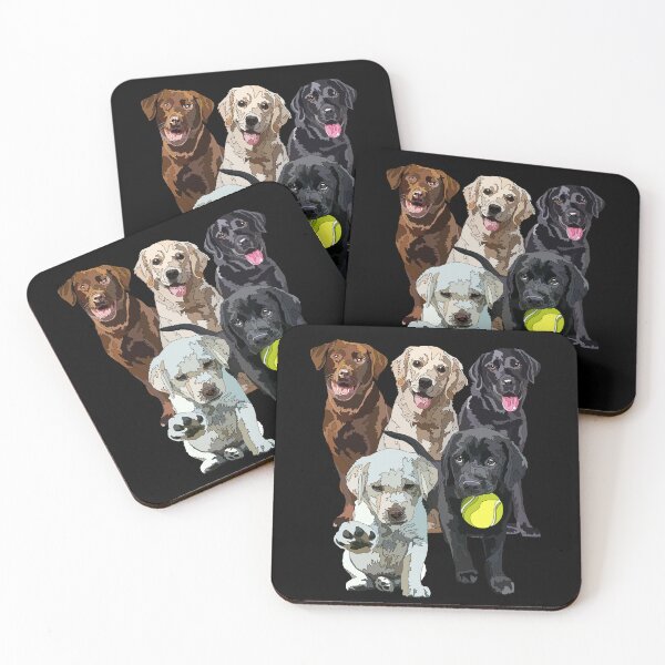 Item preview, Happy Labrador Dogs designed and sold by Just-Arts-4U.