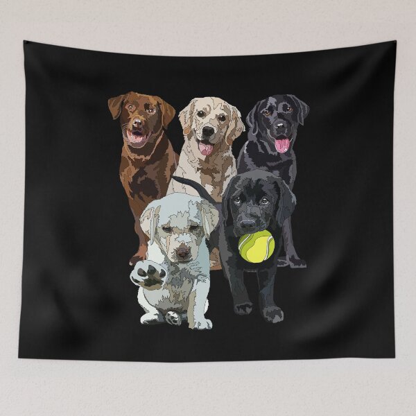 Item preview, Happy Labrador Dogs designed and sold by Just-Arts-4U.