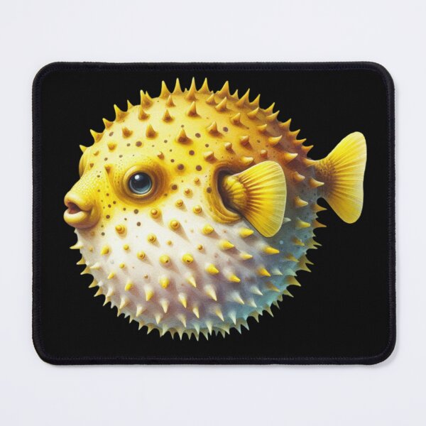 Item preview, Yellow Pufferfish Sea Graphic Fish Lover Design designed and sold by styleonestaa.